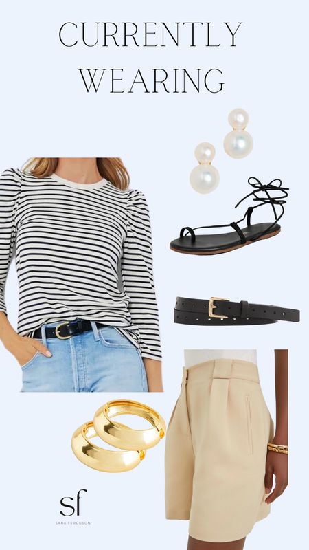 Currently wearing. Sizes below:
#summerstyle #classicstyle 
Top - small
Shorts - medium 
Shoes - size 9

#LTKstyletip #LTKunder100