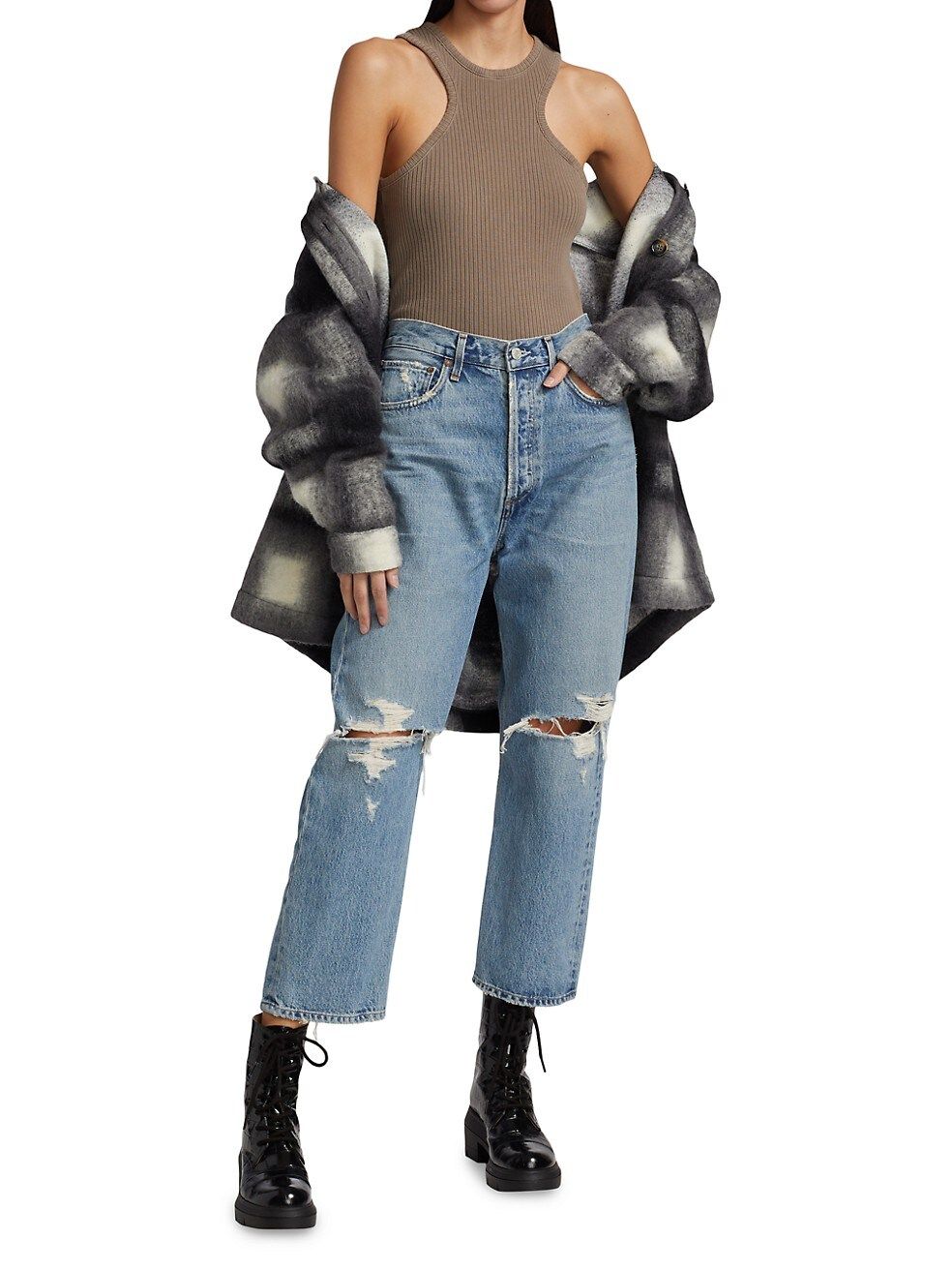 '90s Five-Pocket Cropped Jeans | Saks Fifth Avenue