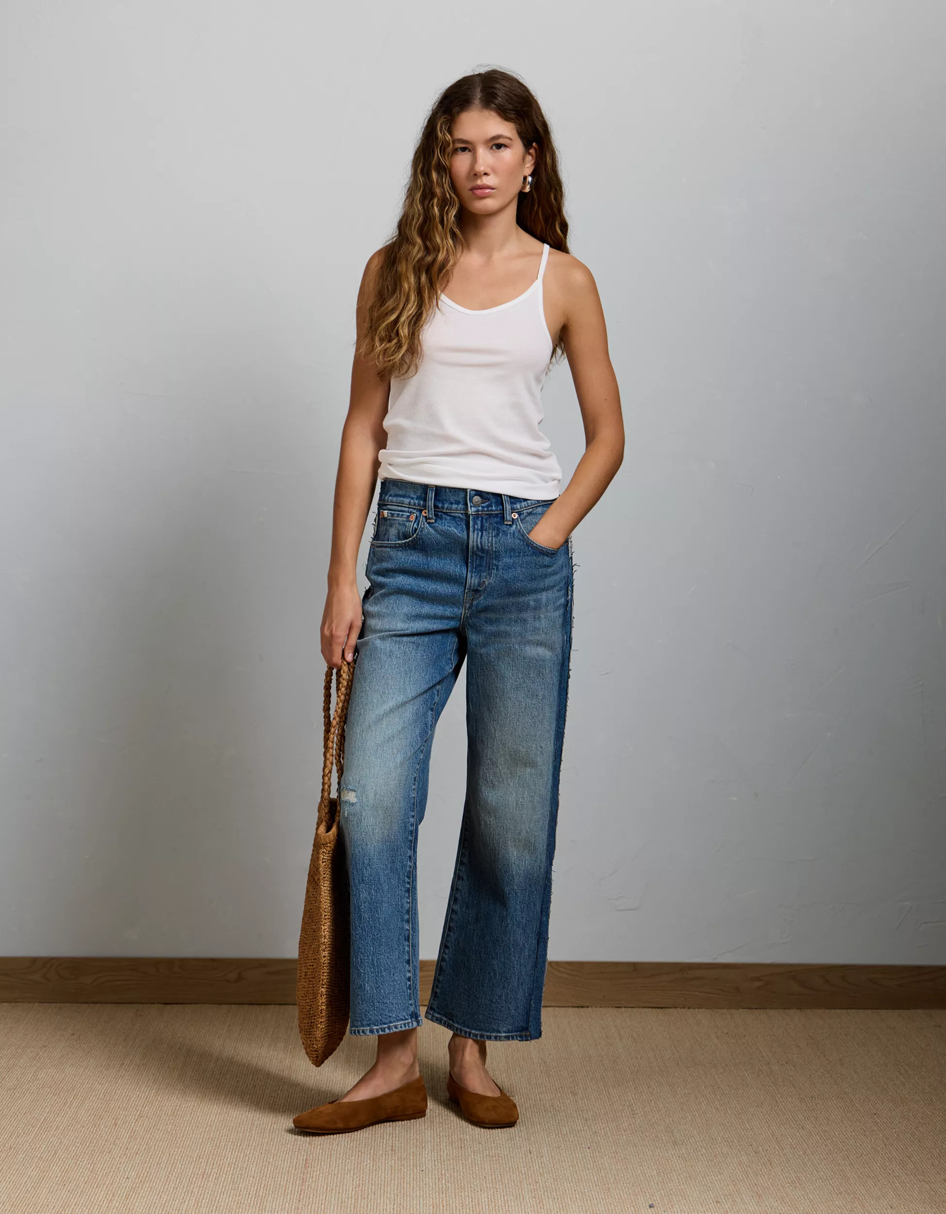 AE77 Premium Bootcut Crop Jean | American Eagle Outfitters (US & CA)