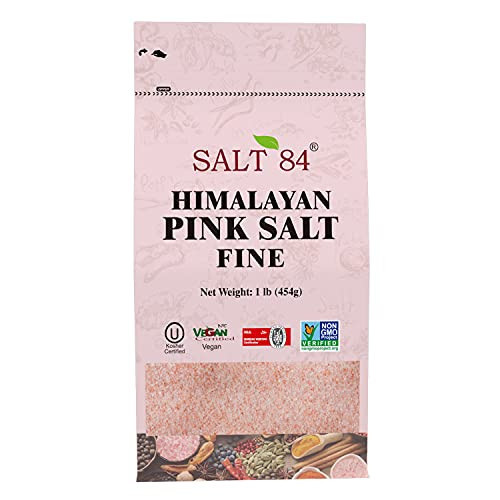 SALT 84 Himalayan Chef Pink Salt, Fine Grain, 1 Pound (Pack of 1) | Amazon (US)