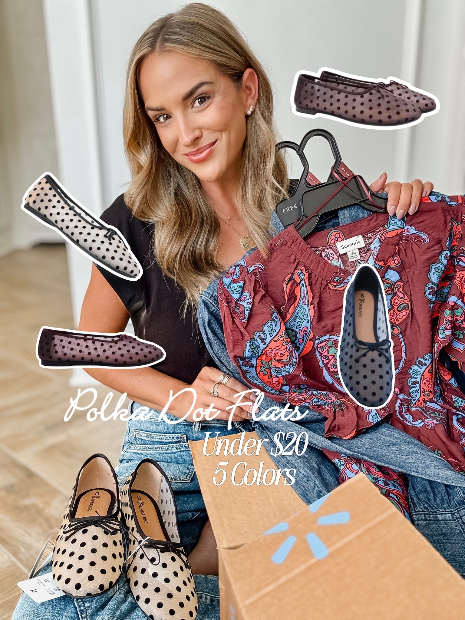 Walmart Polka Dot Mesh Flats: UNDER $20 + 5 Colors!!

#LTKSeasonal #LTKSaleAlert