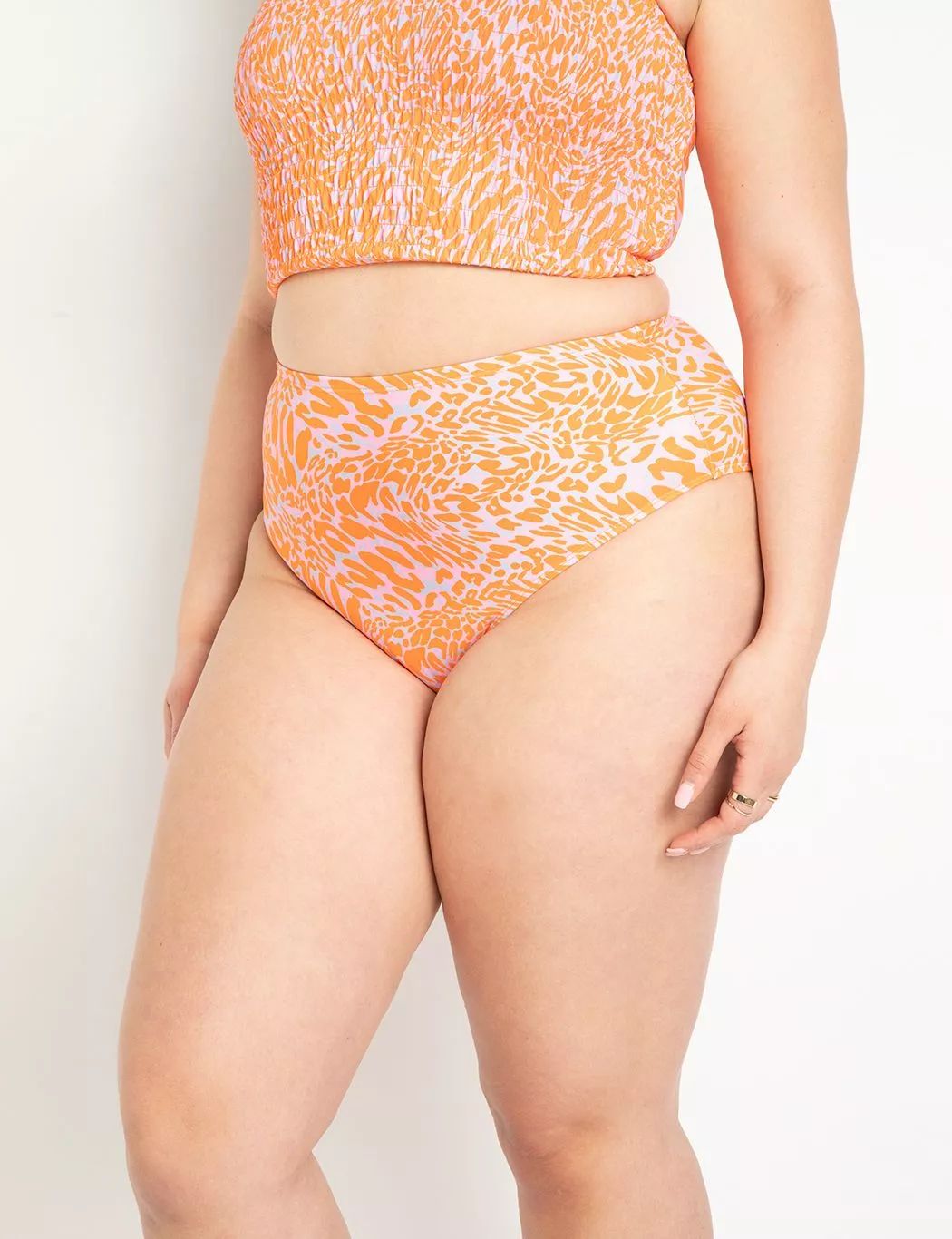 High Waisted Bikini Bottom | Women's Plus Size Swimwear | ELOQUII | Eloquii