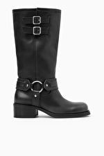 LEATHER BIKER BOOTS - BLACK - COS | COS (EU)