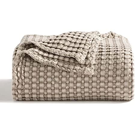 Amazon.com: Sweet Home Collection 100% Fine Cotton Blanket Luxurious Breathable Weave Stylish Des... | Amazon (US)