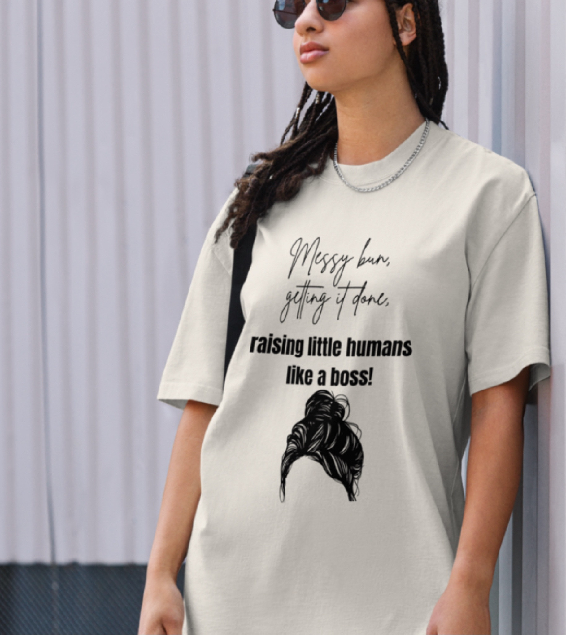 Messy bun getting it done like a boss! Graphic tee for moms #ebay #easystyling

#LTKActive #LTKStyleTip #LTKFamily