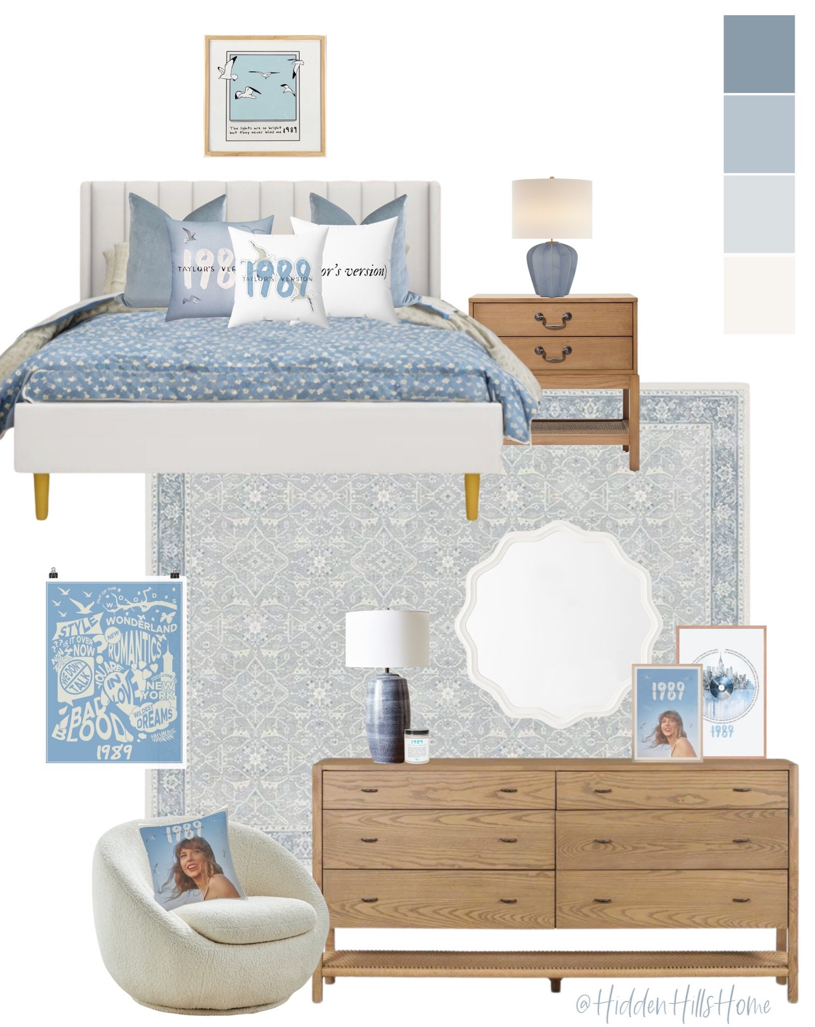 Taylor Swift 1989 themed girls bedroom decor, kids bedroom mood board, Taylor’s version bedroom Inspo, cute girls room decor #girlsbedroom

#LTKHome #LTKSaleAlert #LTKKids