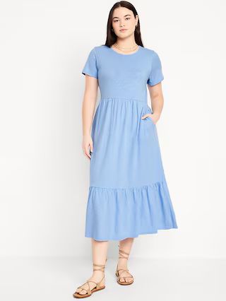 Tiered Midi Dress | Old Navy (US)