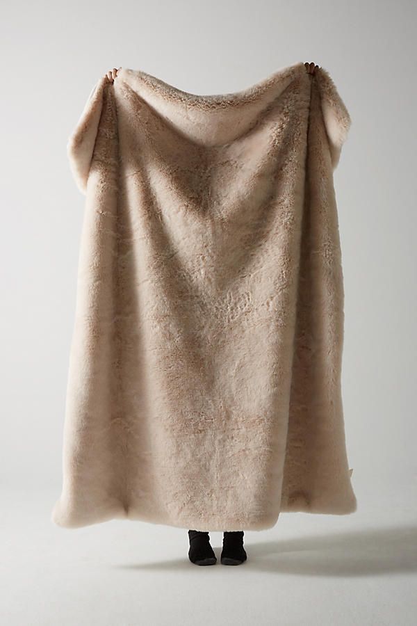 Fireside Faux Fur Throw Blanket | Anthropologie (US)