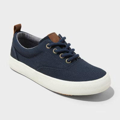 Kids' Jett Low Top Sneakers - Cat & Jack™ Navy Blue | Target