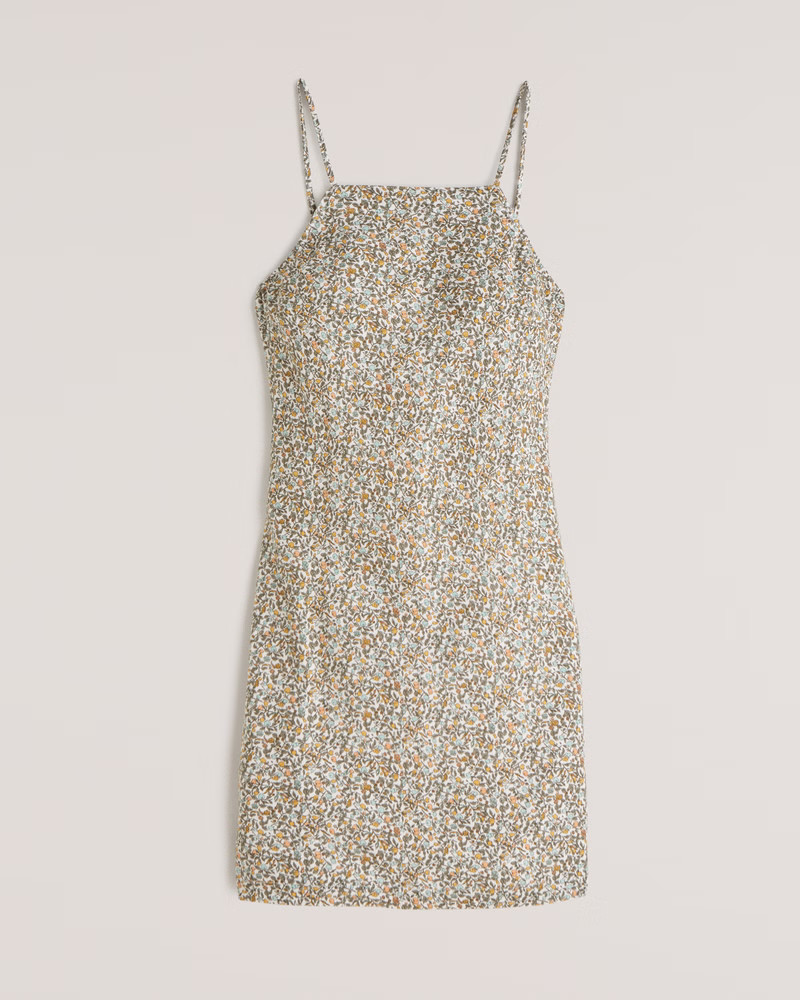 Open Back Slip Mini Dress | Abercrombie & Fitch (US)