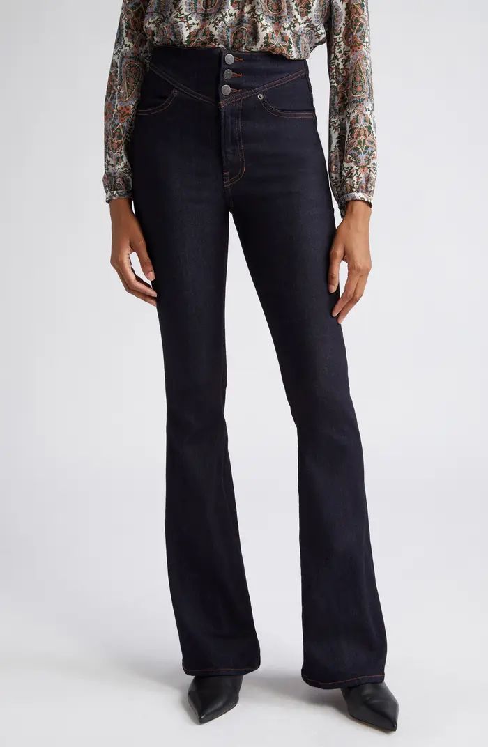 Beverly Yoke Front Wide Leg Jeans | Nordstrom
