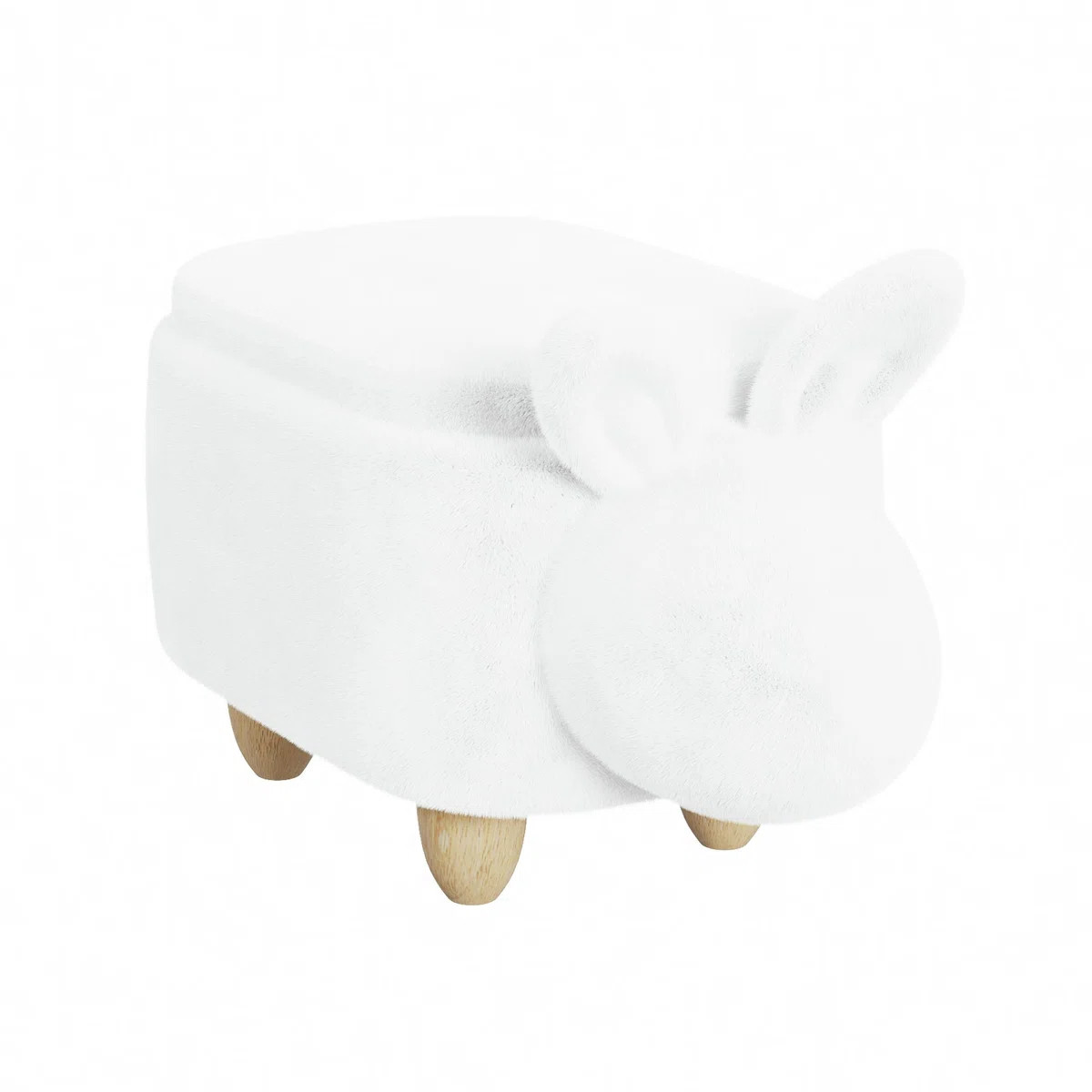 Thumper Rabbit Storage Stool in White | Wayfair North America
