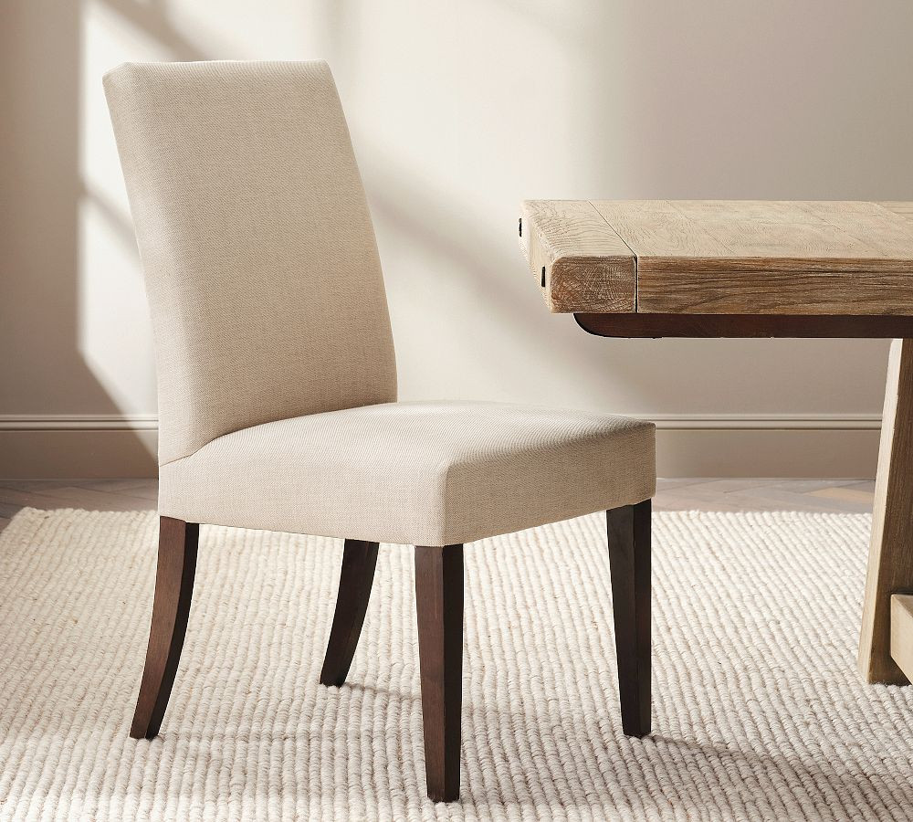 PB Comfort Square Upholstered Dining Chair | Pottery Barn CA