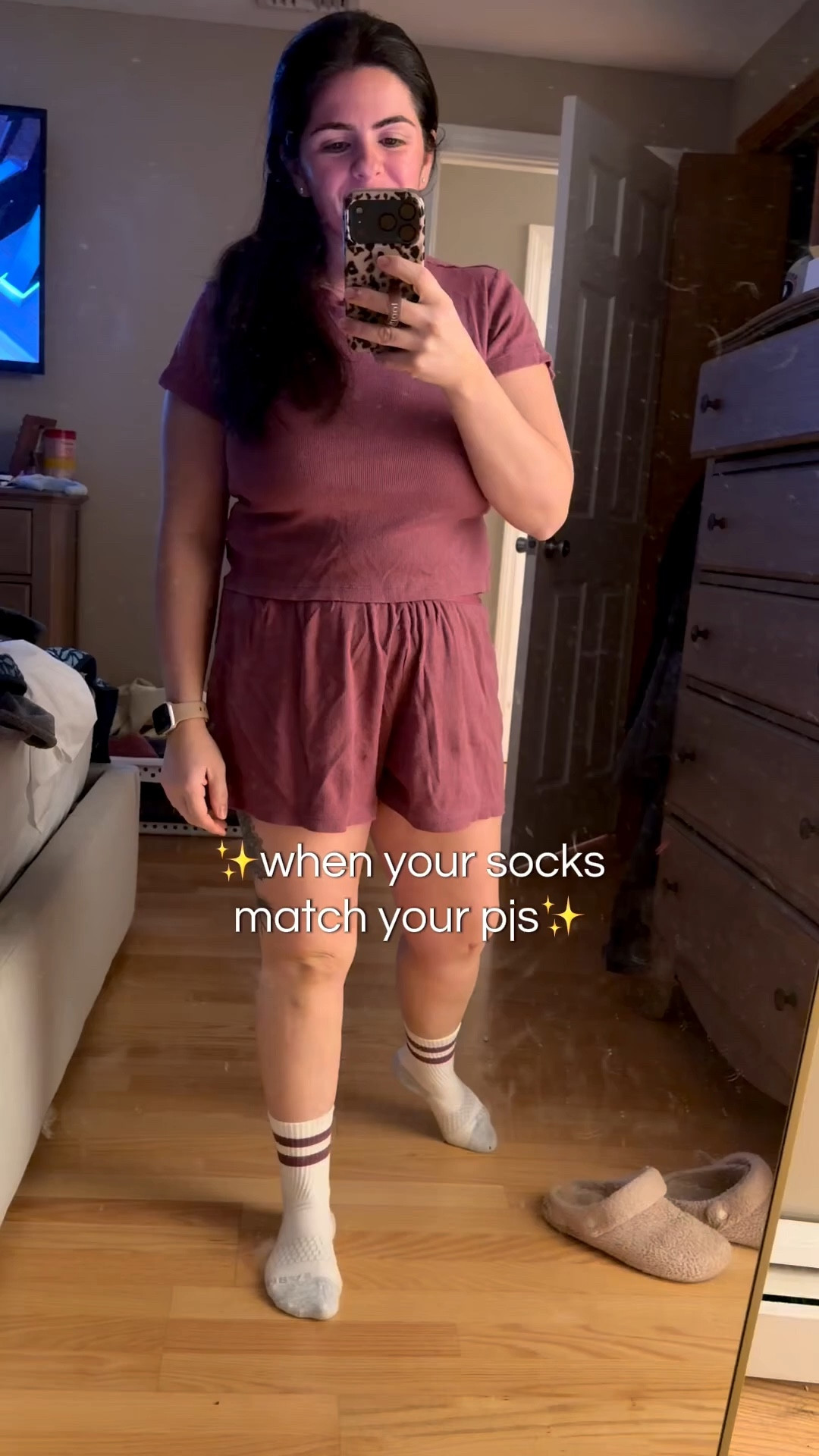 When you accidentally match your socks with your pjs💕

#LTKmomlife #LTKgrwm #LTKootd