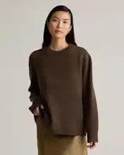 Mongolian Cashmere Oversized Crewneck Sweater | Quince