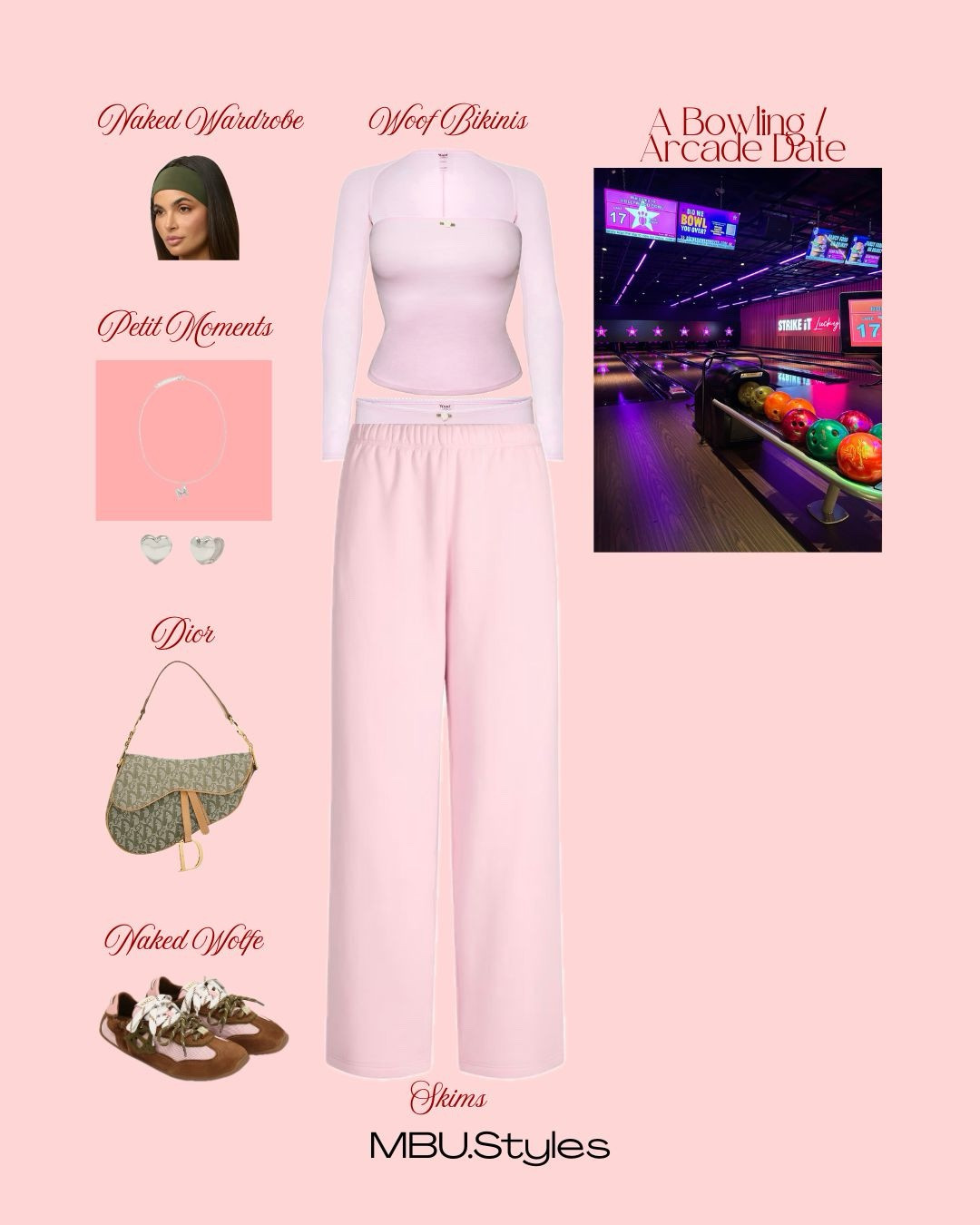 Valentine’s Day Guide: What to Do & What to Wear ❤️✨⁣ 

Every look in this guide was styled using wardrobe essentials; pieces you can rewear, restyle, and build on, because looking put together shouldn’t require a whole new closet!⁣

⁣ In 6 days, I’m dropping my e-book:⁣
The Timeless Closet: A Guide to Building a Wardrobe That Lasts - The Essentials Edit.⁣
⁣
If you’ve ever said:⁣
“I have clothes but nothing to wear”⁣
This is for you.⁣
⁣
Subscribe through the link in my bio for early access before it officially drops 💌✨⁣
⁣
Which date are you claiming? 👀⁣
⁣
Save this for your Valentine’s Day plans & follow mbu.styles on IG for more virtual styling + personal shopping finds⁣

Brands: 
Naked Wardrobe 
Woof bikinis 
@petitmoments 
Dior 
Naked Wolfe
SKIMS 

#LTKdayinmylife #LTKootd #LTKValentine #MBUStyles