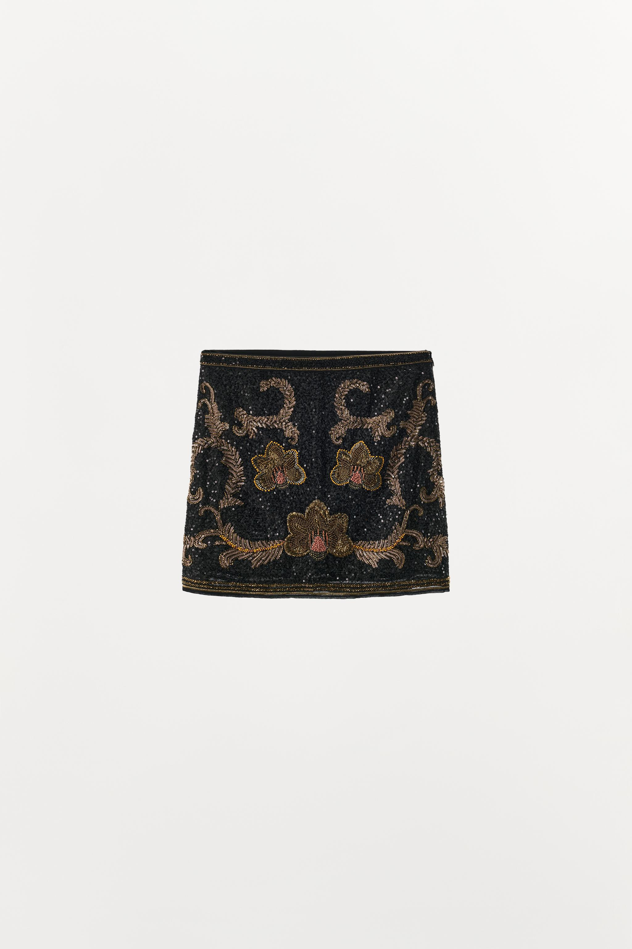 EMBROIDERED SHORT SKIRT | Zara US