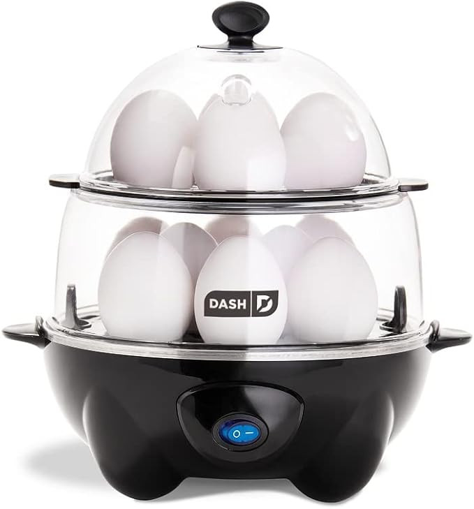 DASH Deluxe Rapid Egg Cooker for Hard Boiled, Poached, Scrambled Eggs, Omelets, Steamed Vegetable... | Amazon (US)