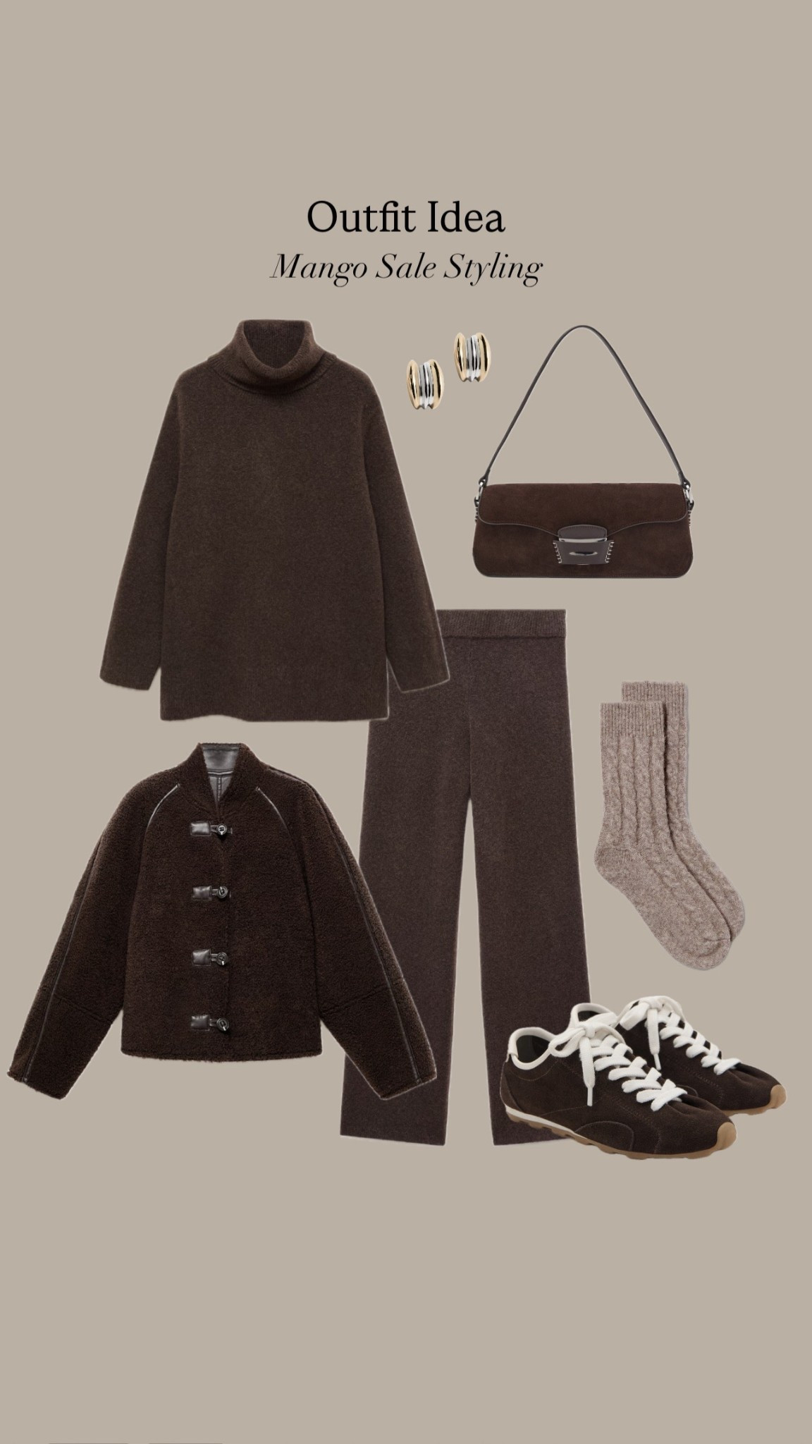 Chocolate brown knitted set with brown suede bag and trainers 

#LTKCyberWeek #LTKsale #LTKstyletip