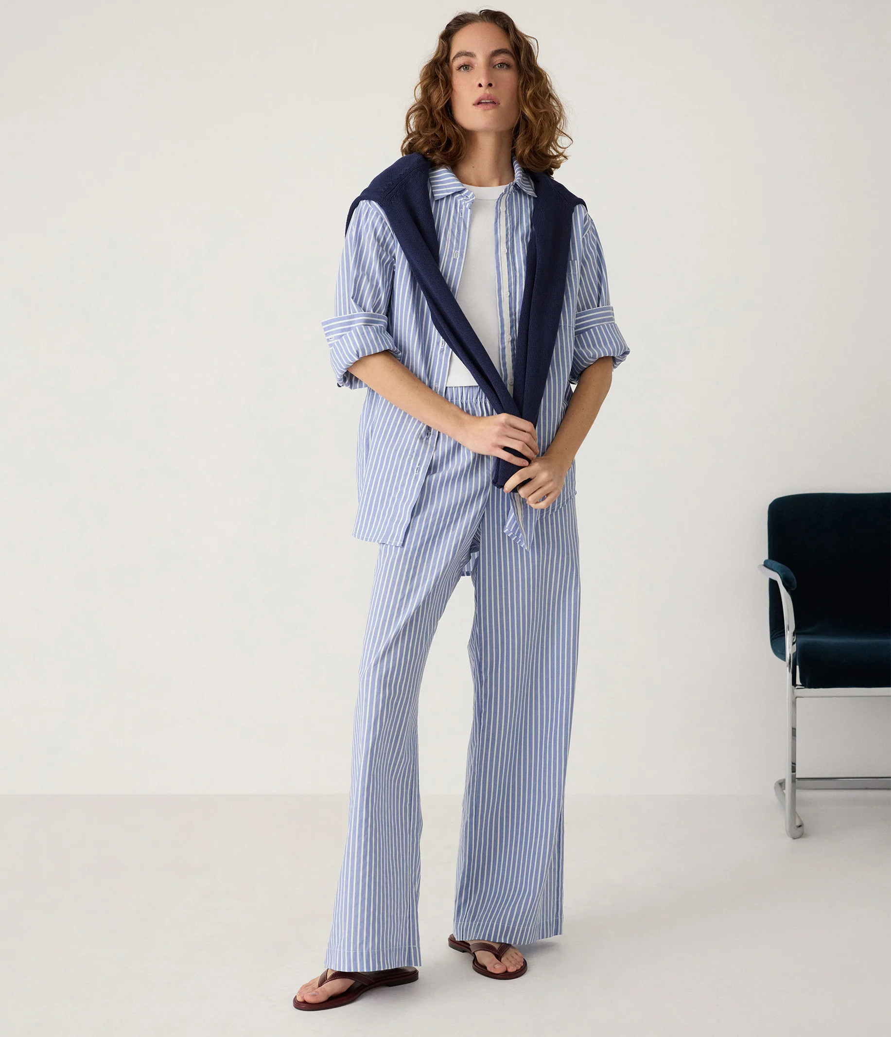 Variant options: Taylor Striped Wide Leg Pant | MichaelStars.com