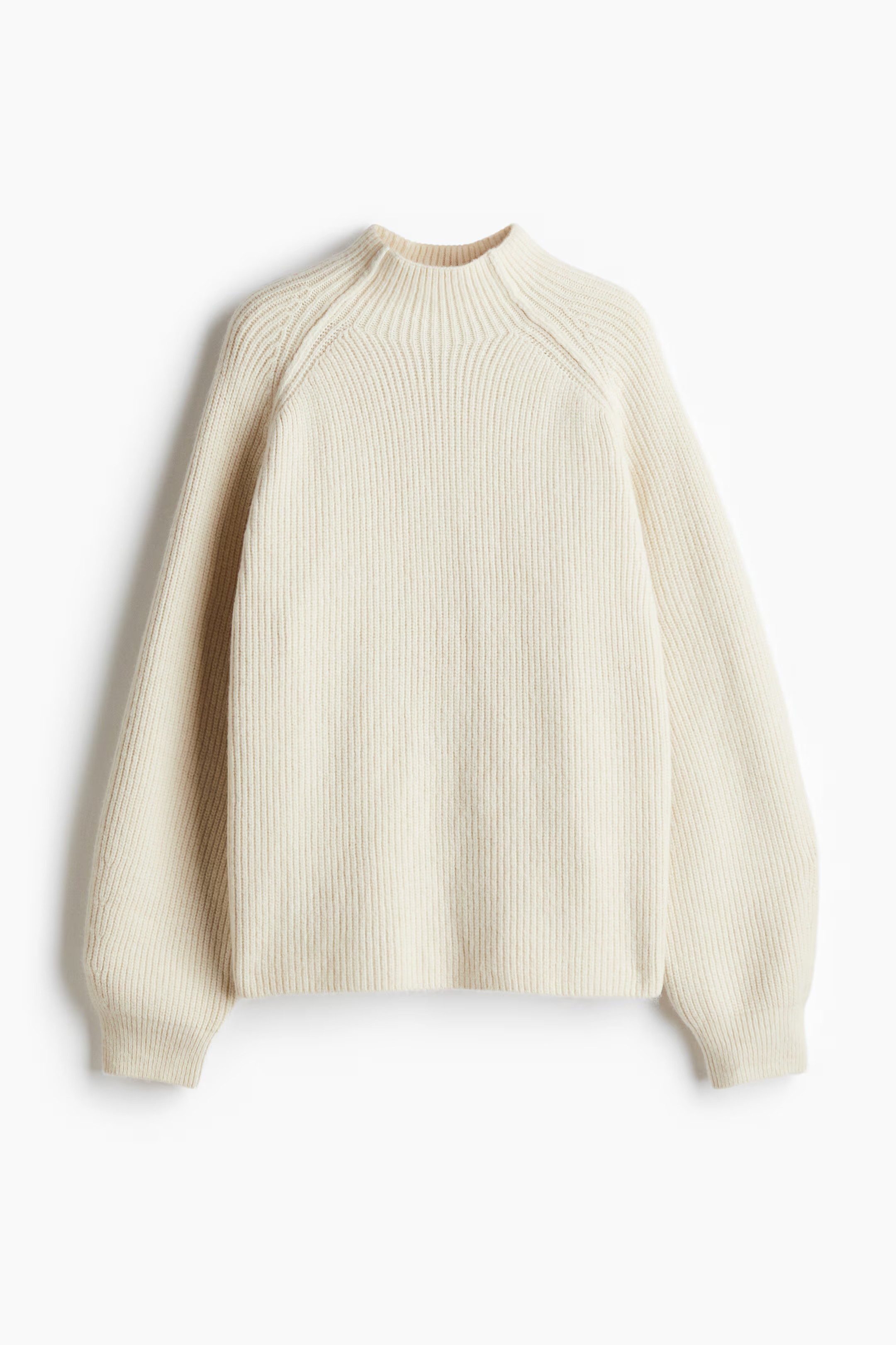 Rib-Knit Mock Turtleneck Sweater | H&M (US + CA)