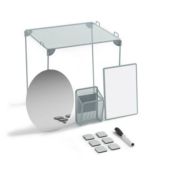 U Brands Locker Kit, 11 Piece Set, Shelf and Accessories, Gray, 4144U | Walmart (US)