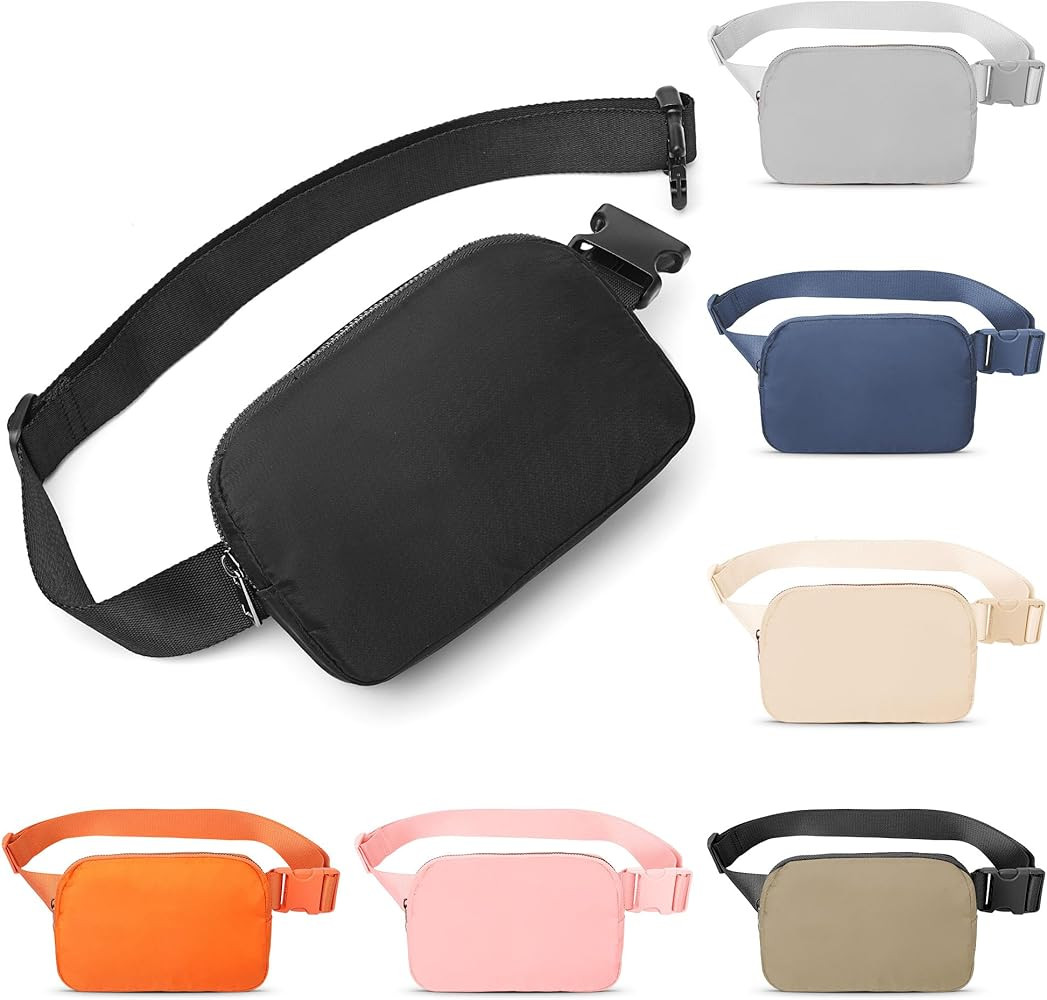 Seadamoo Mini Black Fanny Pack Crossbody Bags for Women and Men, Waterproof Belt Bag with Adjusta... | Amazon (US)