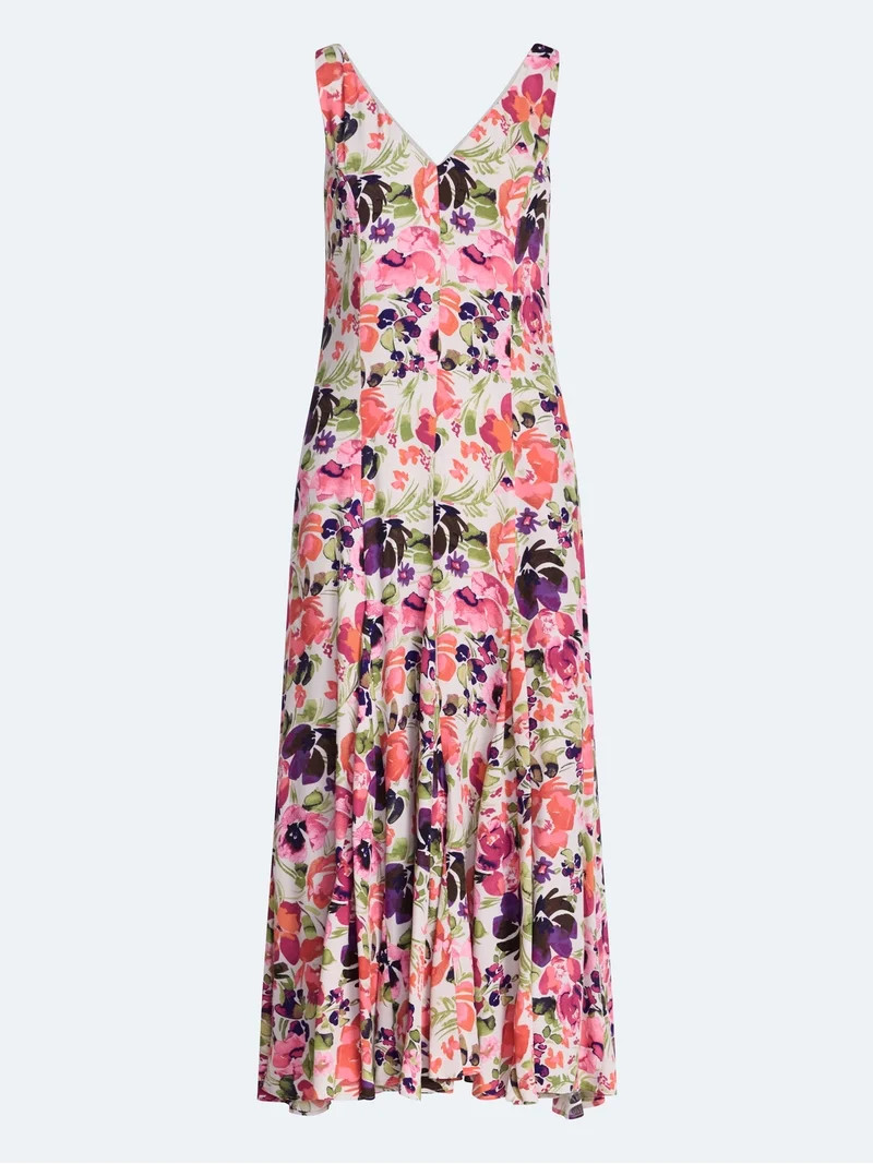 Scoop Women's and Women's Plus Maxi Godet Dress, Sizes 0-26W | Walmart (US)