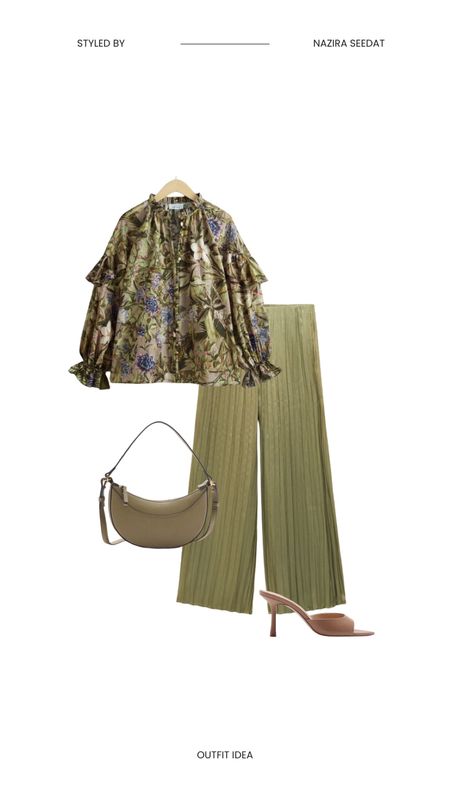 Easy to wear wide pleated trousers and a floral blouse for spring summer season

#LTKmodest #LTKstyletip #LTKworkwear
