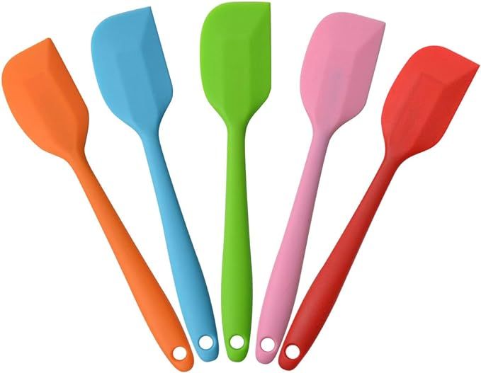 MOACC Silicone Spatula Heat Resistant Non-Stick Flexible Rubber With Solid Stainless Steel Kitche... | Amazon (US)