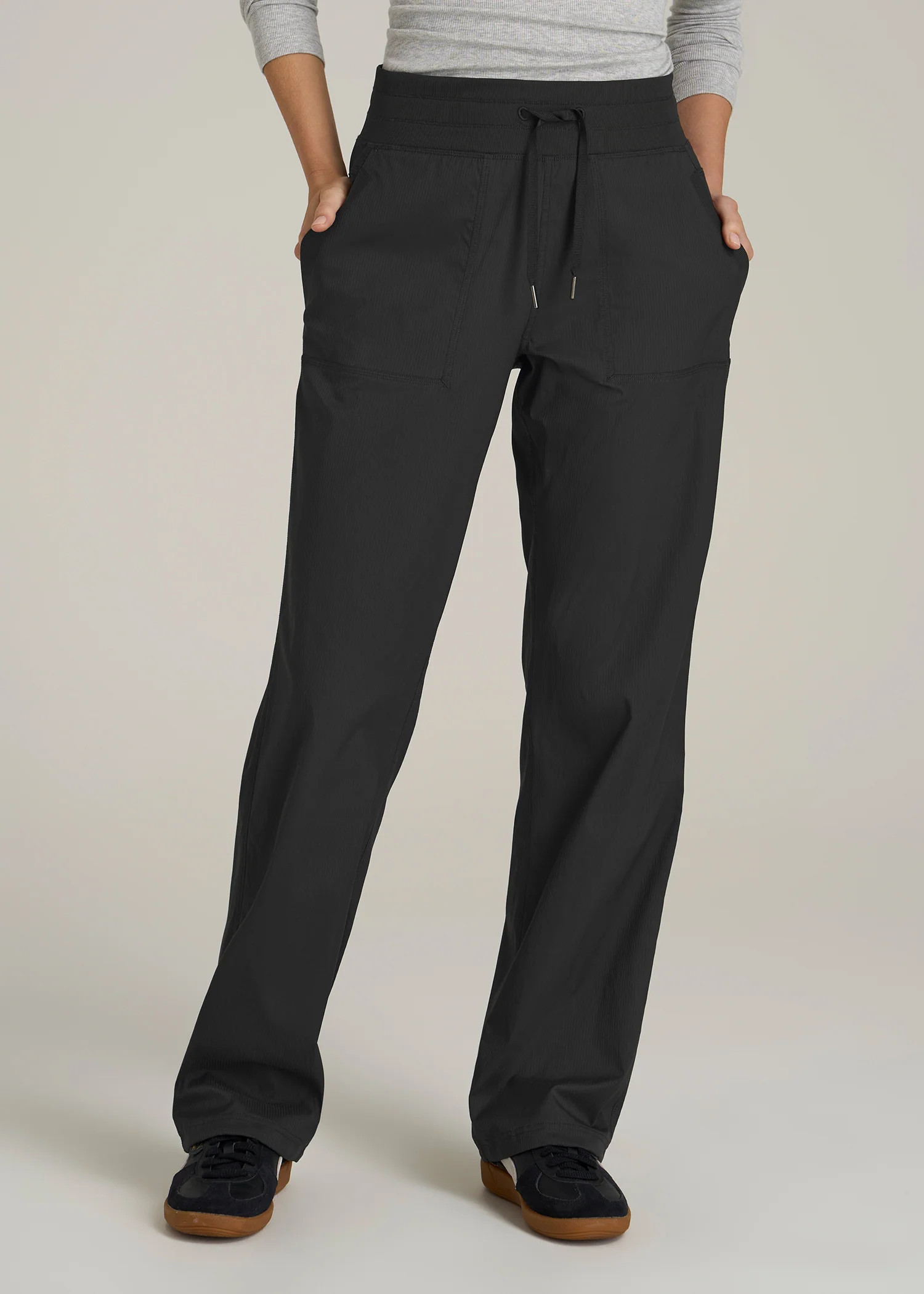 High-Rise After Practice Pant for Tall Women in Black | American Tall