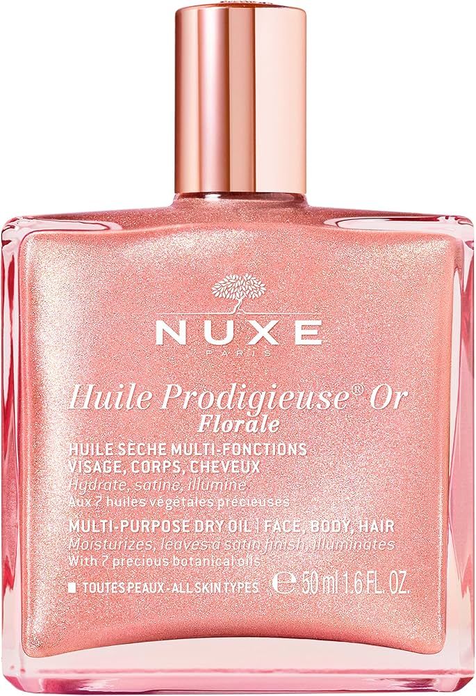 NUXE Huile Prodigieuse Floral Shimmering Dry Oil for Face Body, Hair, 1.6 fl.oz. | Amazon (US)