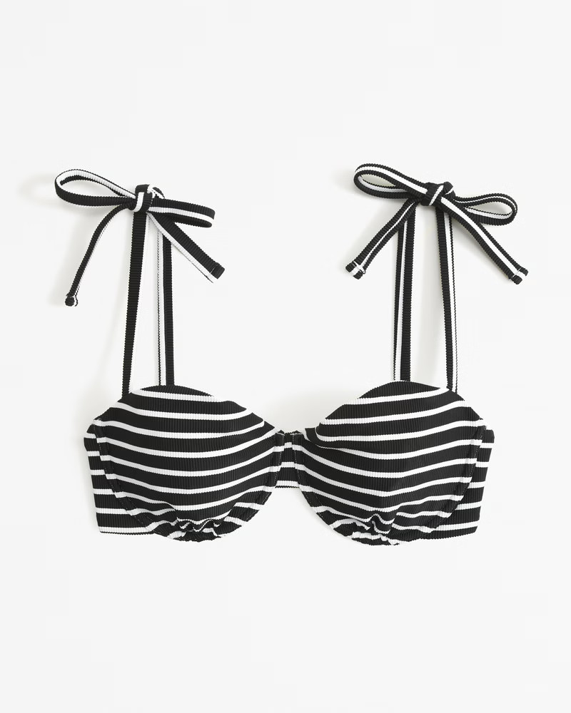 Curve Love Tie-Strap Underwire Bikini Top | Abercrombie & Fitch (US)