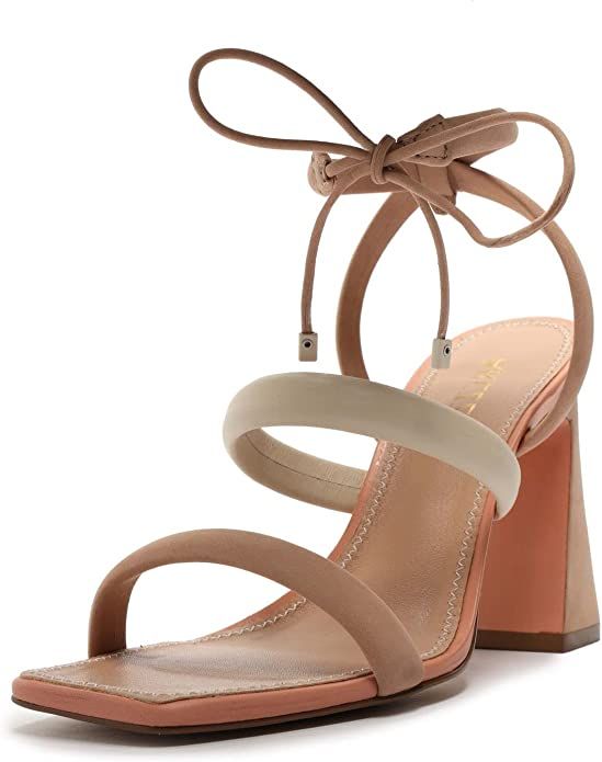 Arezzo Women's Lenny High Block Heels Sandal | Amazon (US)