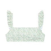 women's sea marsh floral ruffle bikini top | minnow