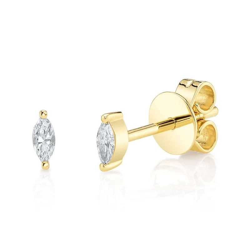 Tiny Marquise Stud Earrings | J. Brooks Jewelers