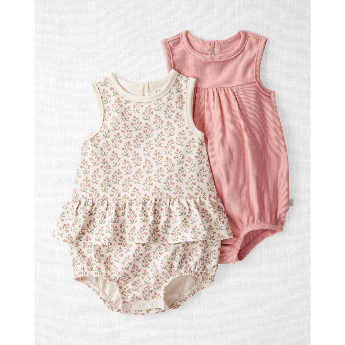 Little Planet by Carter's Organic Baby Girls' 2pk Sunsuit | Target
