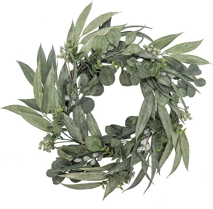 Vita Domi 24" Mixed Eucalyptus Decorative Wreath (VTD-ABF-XX2050) | Amazon (US)