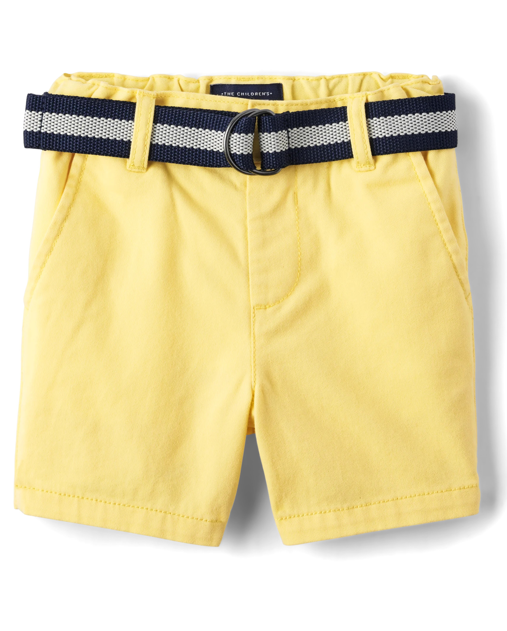 Baby And Toddler Boys Belted Woven Chino Shorts | The Children's Place  - SUN VALLEY | The Children's Place