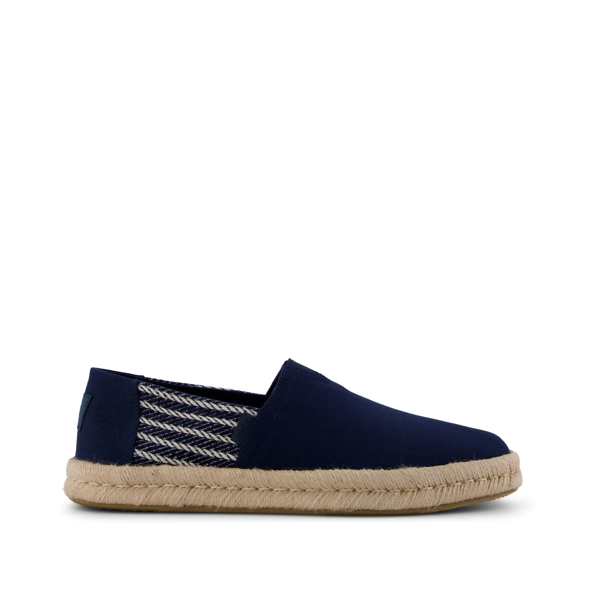 Mens Alpargata Rope 2.0 Espadrille Navy Stripes | Toms EMEA