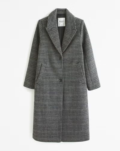 Women's Wool-Blend Tailored Topcoat | Women's Coats & Jackets | Abercrombie.com | Abercrombie & Fitch (US)