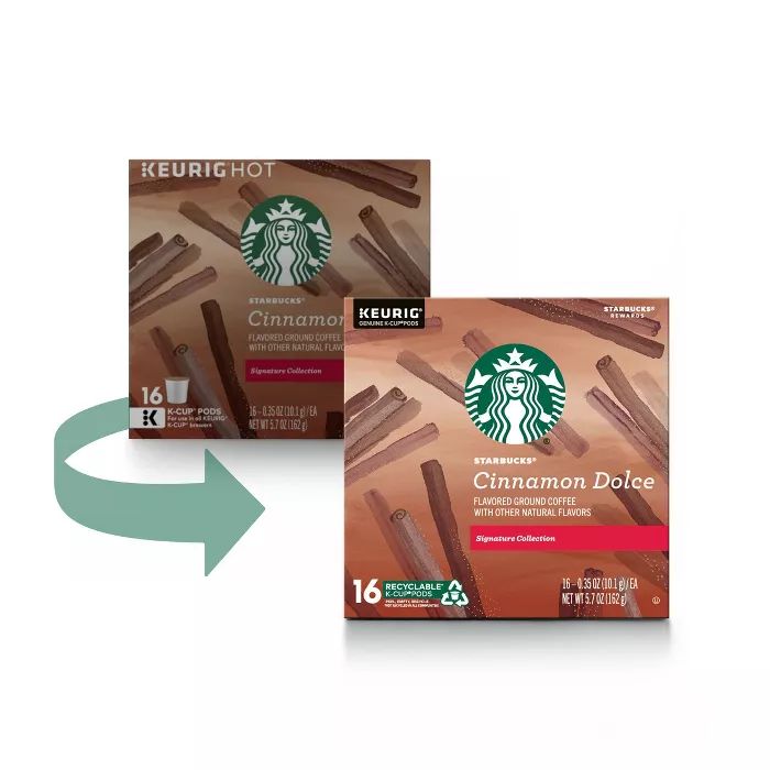 Starbucks Cinnamon Dolce Light Roast Coffee - Keurig K-Cup Pods - 16ct | Target