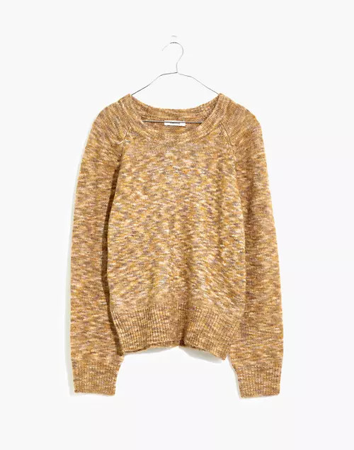 Space-Dyed Pleat-Sleeve Pullover Sweater | Madewell