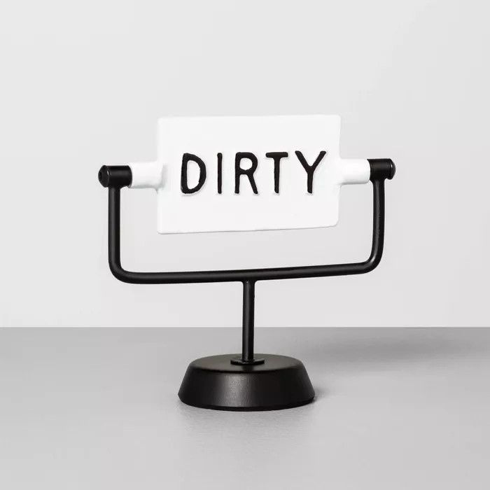 'Clean / Dirty' Reversible Sign White/Black - Hearth & Hand™ with Magnolia | Target