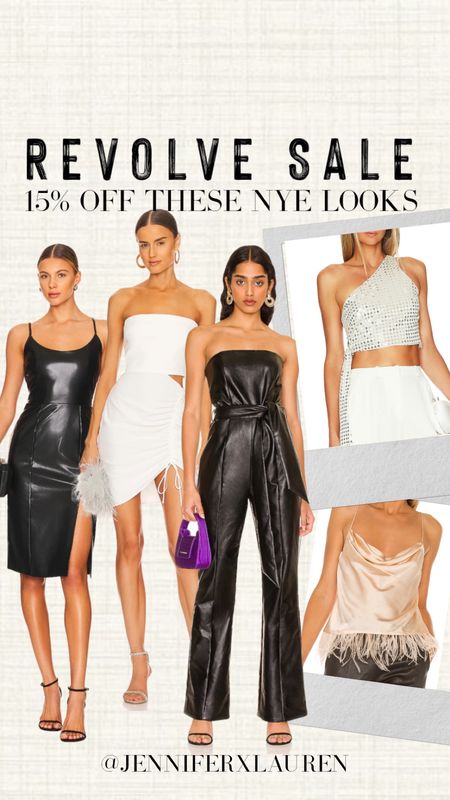 15% off these revolve New Years looks. 

Black jumpsuit. Leather black dress. Dress under $100. Disco top. Feathered top. New Years top  

#LTKstyletip #LTKHoliday #LTKSeasonal
