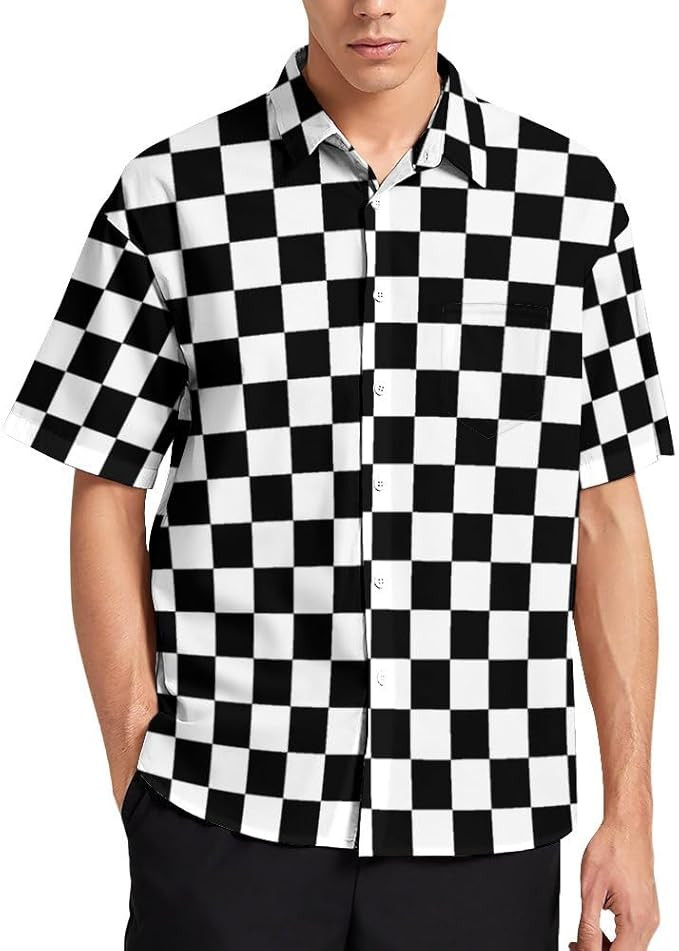 Lurhonp Mens Hawaiian Shirts Casual Short Sleeve Button Down Tropical Beach Shirt | Amazon (US)