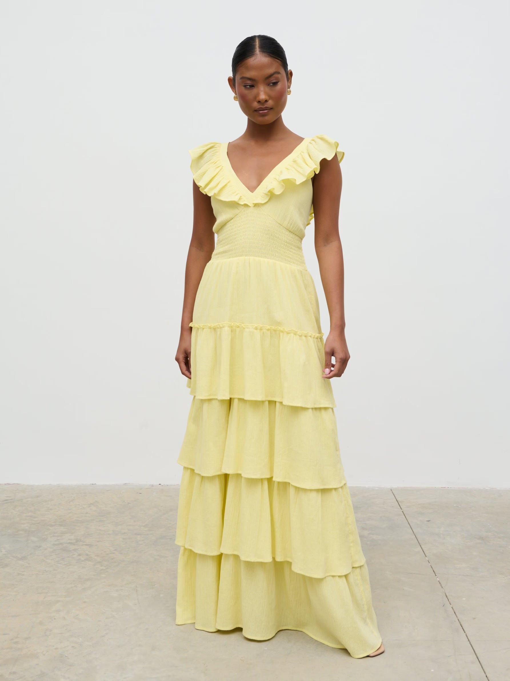 Opal Ruffle Maxi Dress | Pretty Lavish (UK)