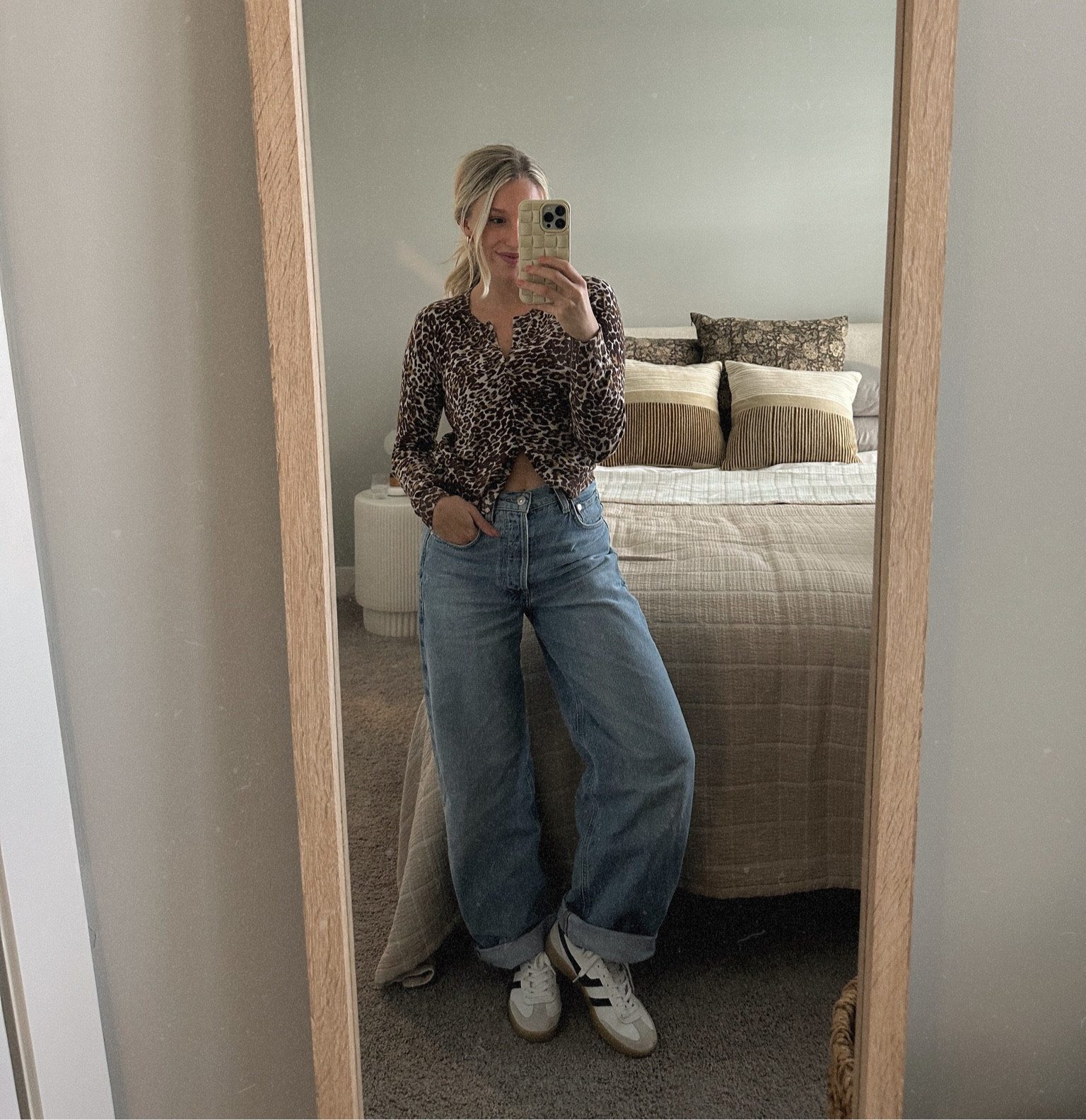 Cute fall outfit incorporating the leopard print trend + sneakers! 

#LTKShoeCrush #LTKSeasonal