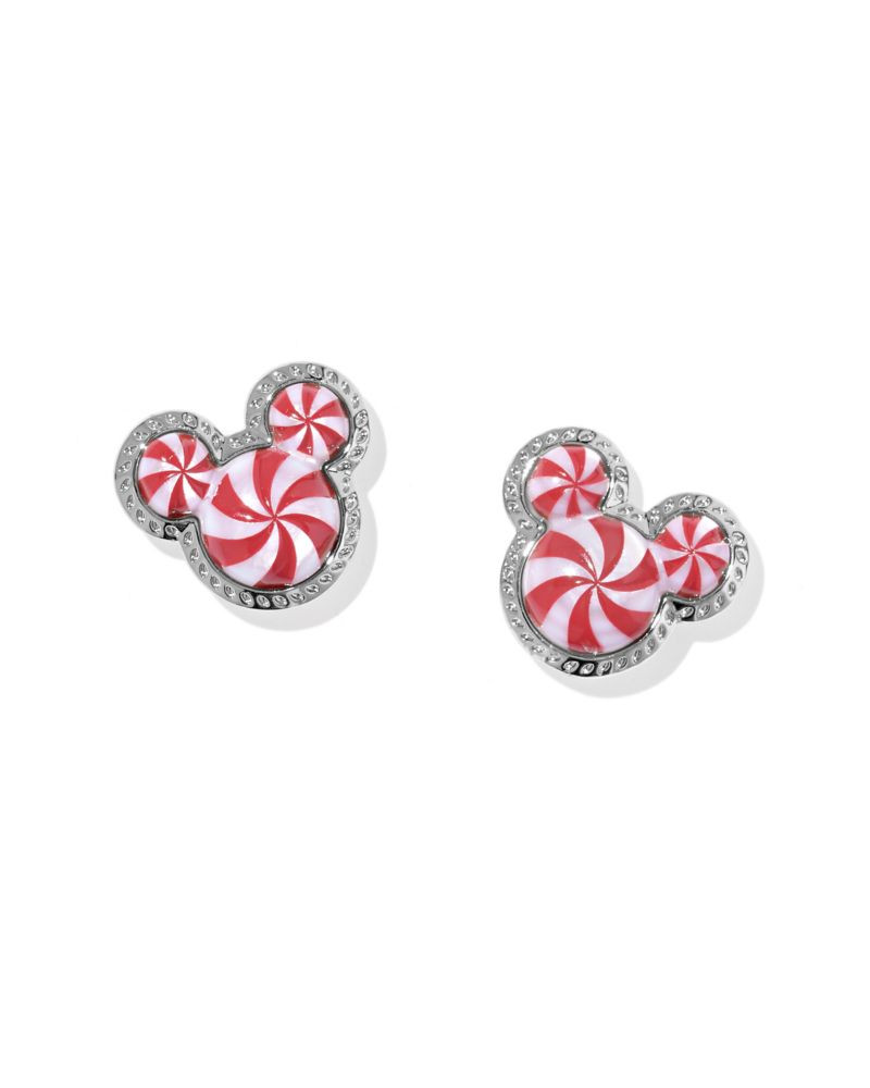 Mickey Mouse Icon Peppermint Swirl Earrings by Kendra Scott | Disney Store