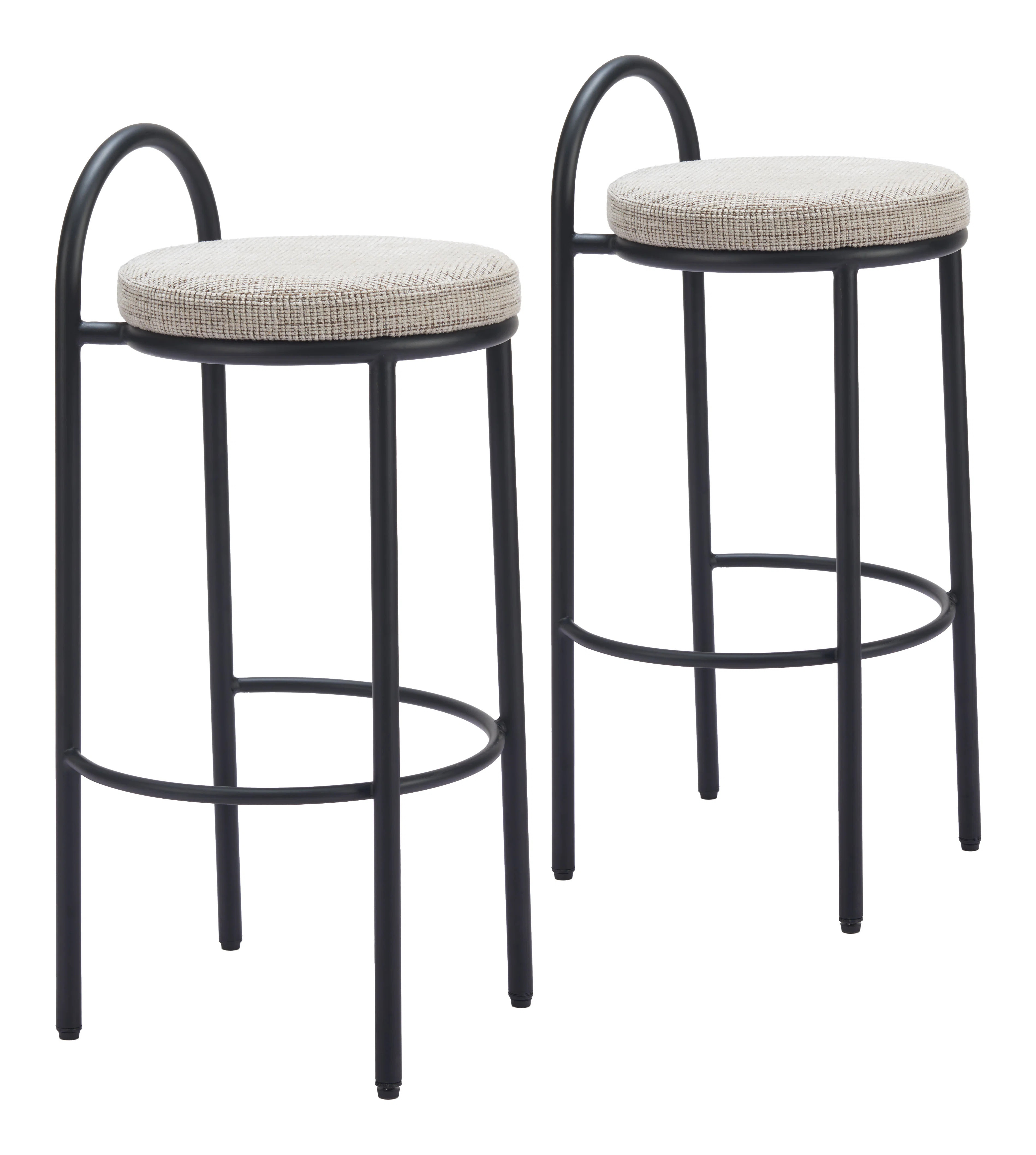 Zuo Hospitality Sisal Barstool Beige Tweed | Wayfair | Wayfair North America